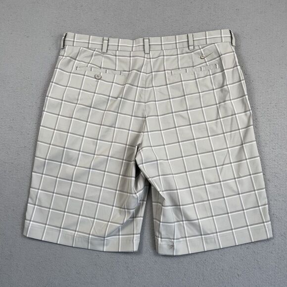 Nike Golf Short Men’s 38 Gray Check Dri‎ Fit 12” Inseam Chino - Picture 11 of 15